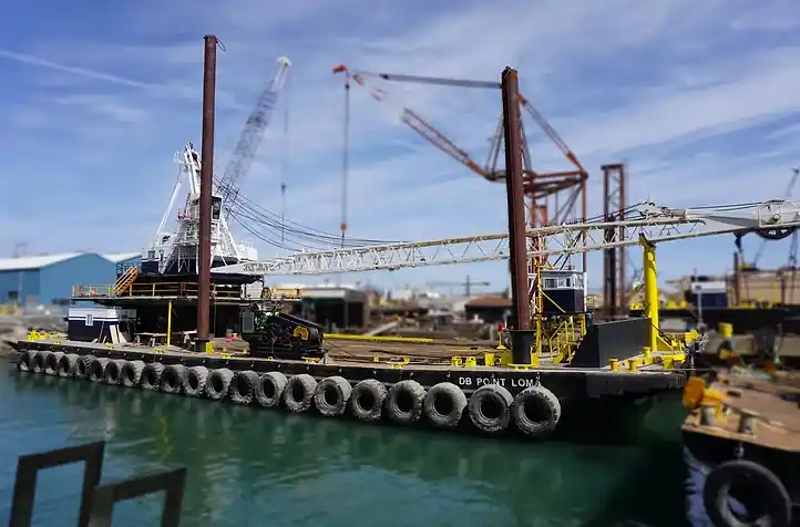 Photo of dredge plant Point Loma